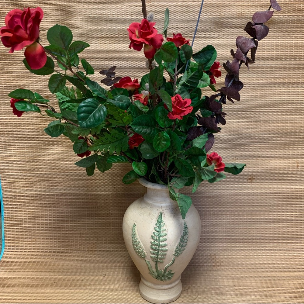 Red Faux Flowers